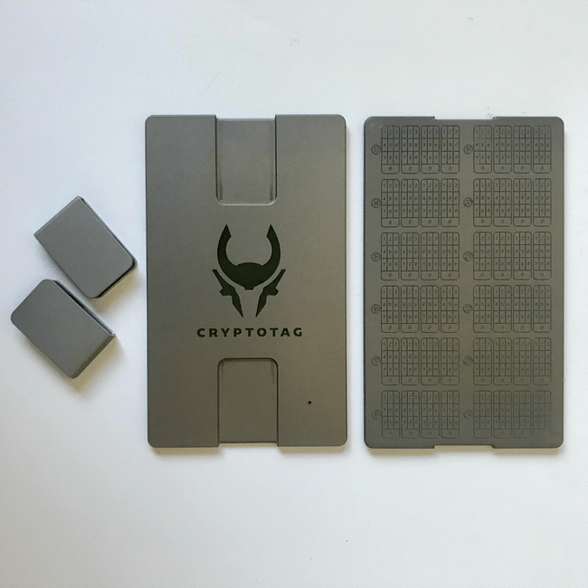 Cryptotag plates and clips