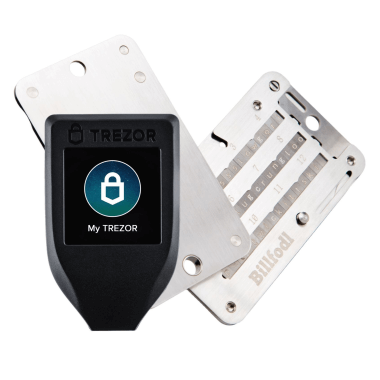 Trezor Model T and Billfodl