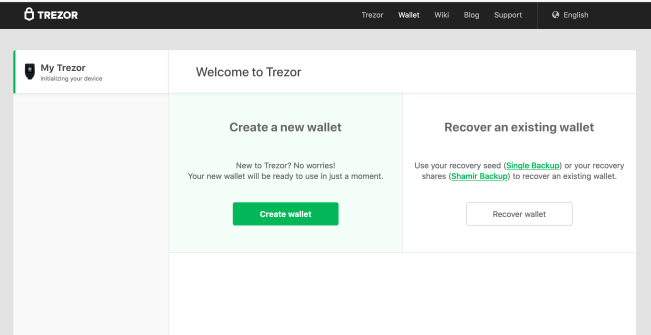 Create new wallet