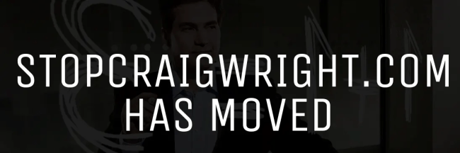 stopcraigwright.com has moved